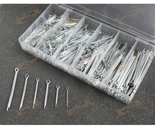 555PC Cotter Pin Clip Key Fitting Assortment Tool Kit Set Case Container Box